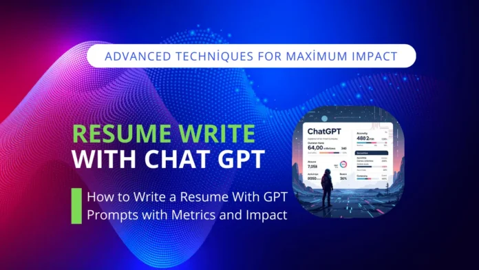 chatGPT Resume Writing Help